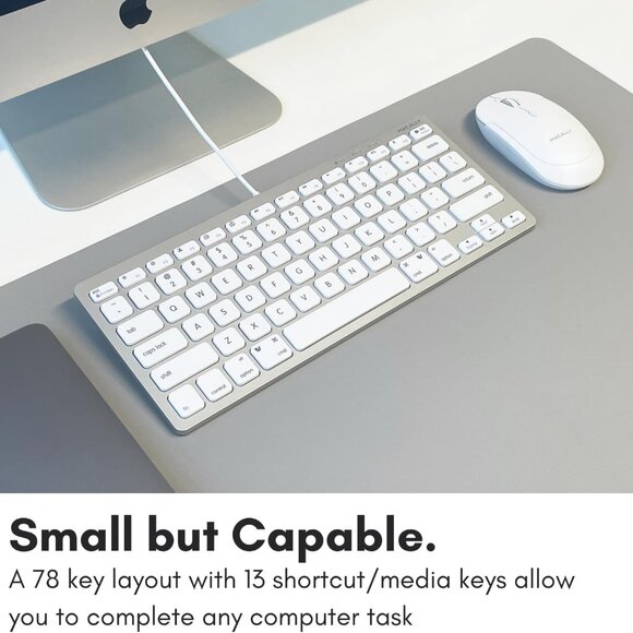 MACALLY Compact USB-C Wired Keyboard - Picture 5 of 8
